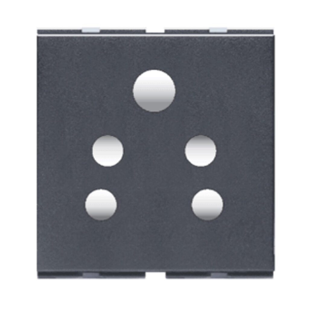 Lisha Special 7 6A 2 in 1 2 Module Socket With Safety Shutter