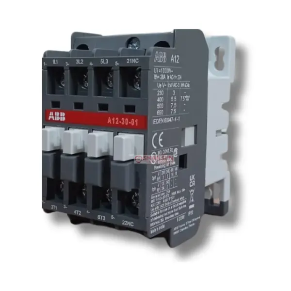 ABB A12-30-01 Contactor 220-230V 50Hz / 230-240V 60Hz - Shansen Enterprises