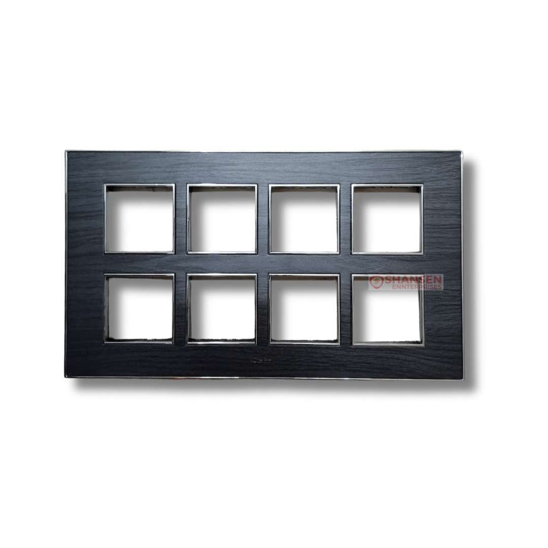 Lisha-Brand_Platina_Model_Black_Oak_Color_16_Module_Cover_Plate