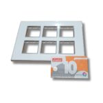 Lisha Brand Platina Model Pure Glossy 12 Module Cover Plate image 3