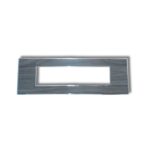 Lisha Brand Platina Teak Wood Color 8 Module Cover Plate image 5