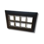 Lisha Brand WOODcraft Series Black Oak Color 16 Module Cover Plate image 3