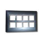 Lisha Brand WOODcraft Series Black Oak Color 16 Module Cover Plate image 4