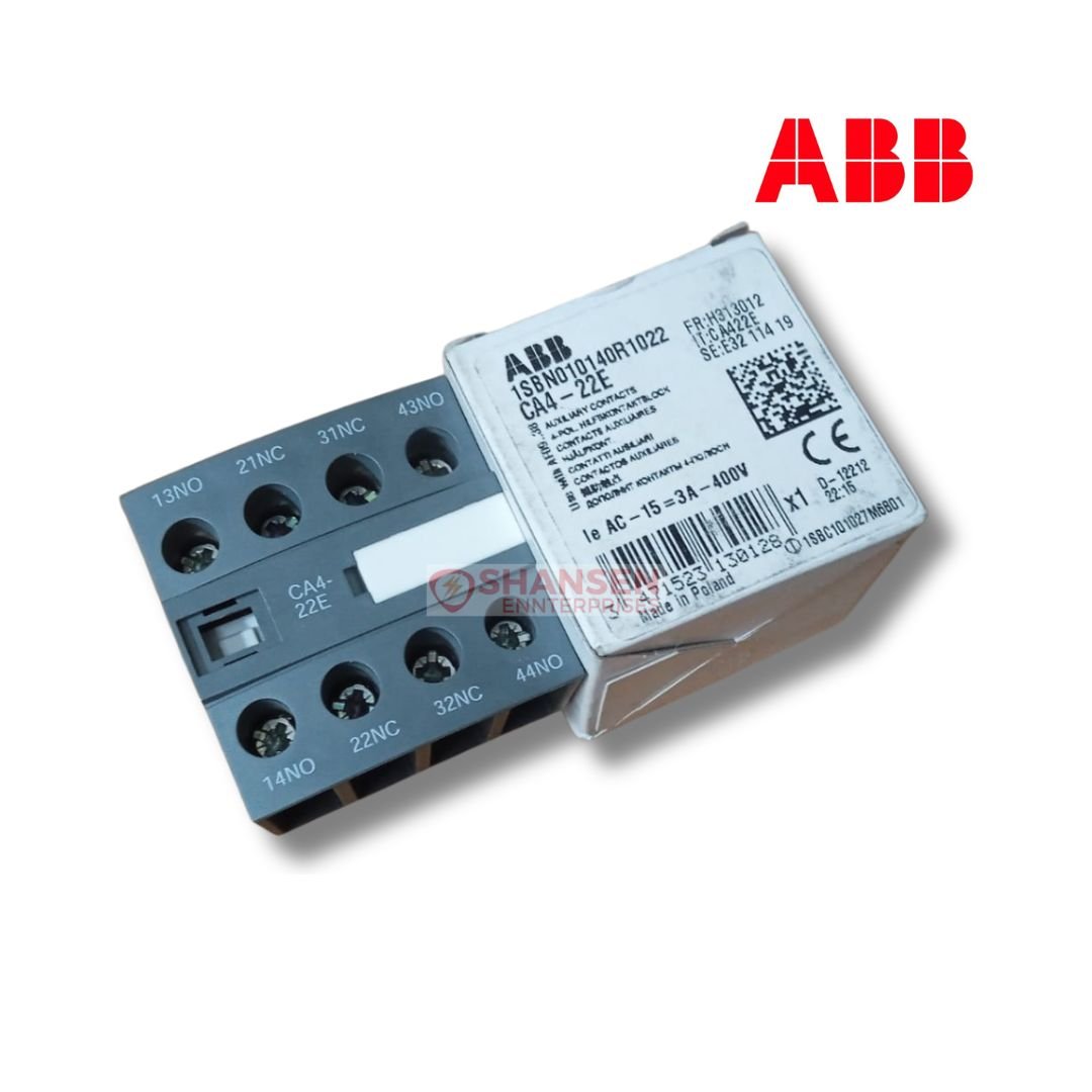 ABB_Brand_CA4-22E_4-Pole_Front_Mounted_Auxiliary_Contact_Block