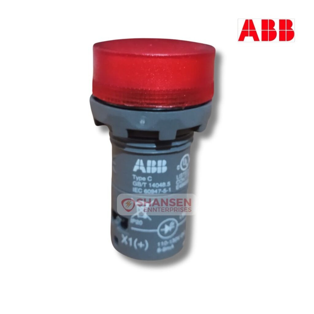 ABB Brand CL2-515R Red Illuminated Pilot Light