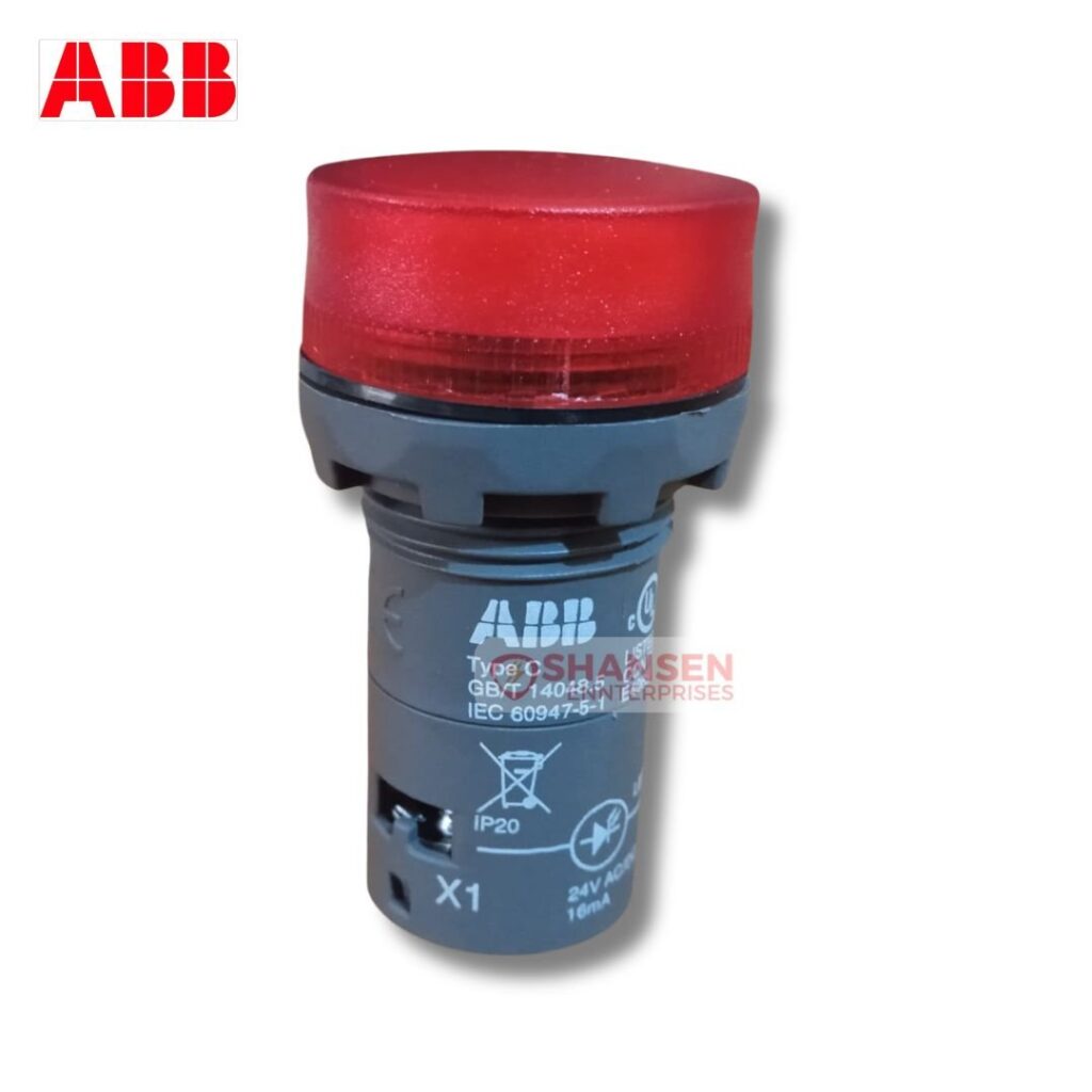 ABB Brand CL2-502R Red Illuminated Pilot Light