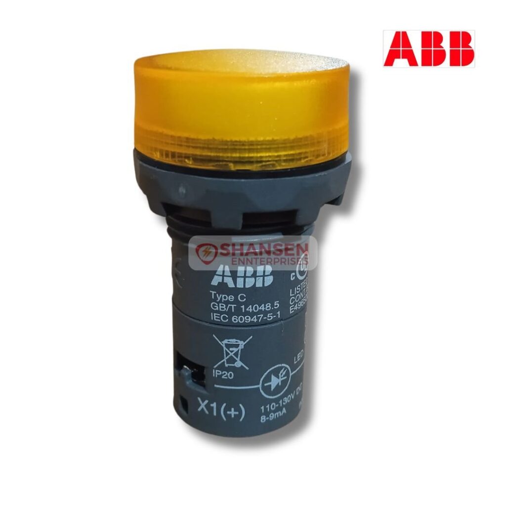 ABB Brand CL2-515A Amber Illuminated Pilot Light