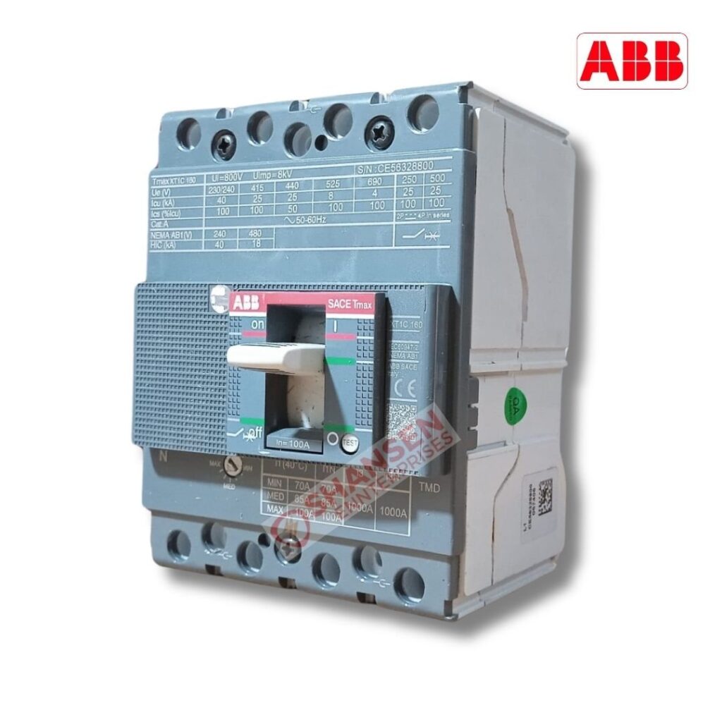 ABB Brand XT1C 160 TMD 100-1000 4p F F