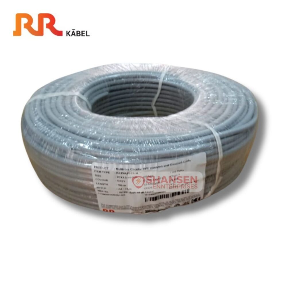 RR Kabel Ratnaflex M 2 Core X 1.5 Sq.mm Grey Color Cable