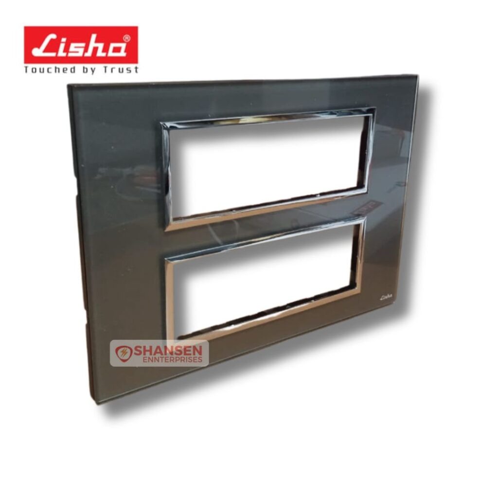 Lisha Special 7 TiNT 12 Module Graphite Grey Glass Cover Plate