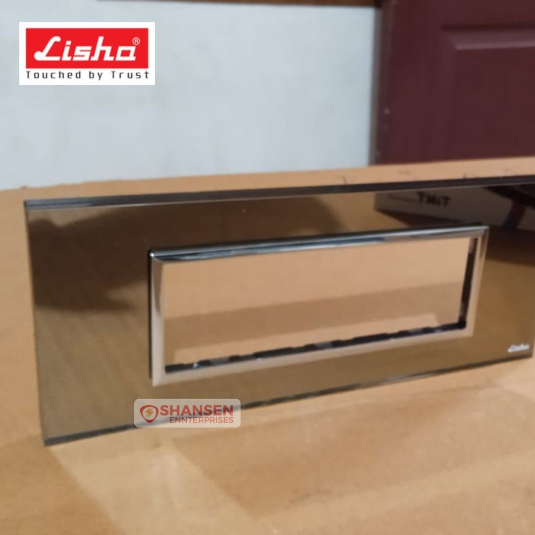 Lisha_Special_7_TiNT_6_Module_Copper_Bronze_Color_Glass_Cover_Plate