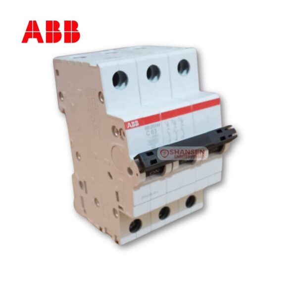 ABB SB203M-C63 3 Pole Miniature Circuit Breaker 63A - Available at Shansen Enterprises Coimbatore