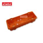 Lisha 8 Module Orange Color Surface Mounting Plastic Gang Box image 1
