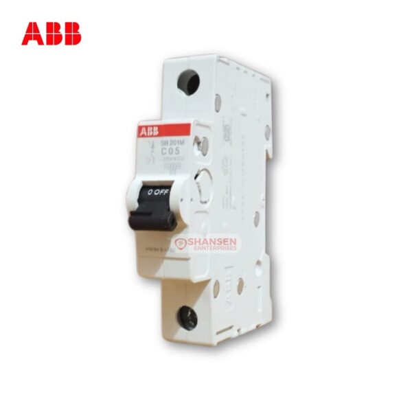 ABB SB201M-C0.5 Miniature Circuit Breaker – 0.5A Single Pole Type C Breaker by Shansen Enterprises