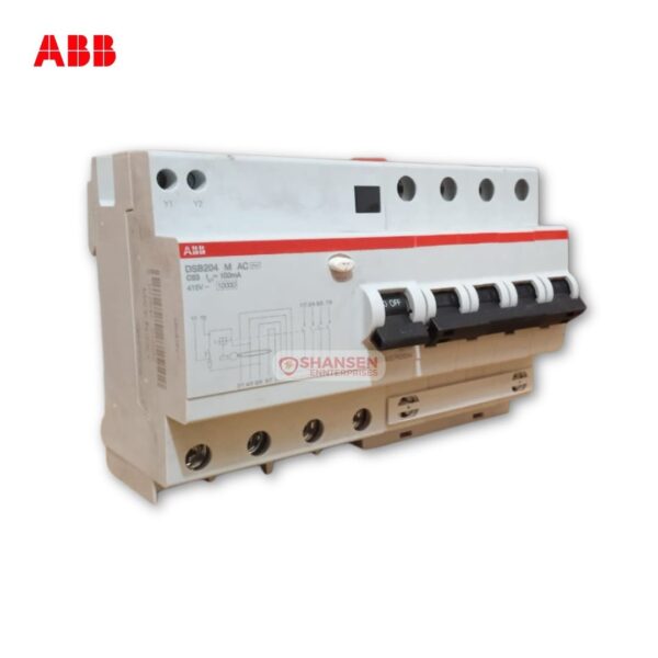 ABB DSB204M AC-C63 100mA RCCB with overcurrent protection – supplied by Shansen Enterprises, Authorized ABB Channel Partner