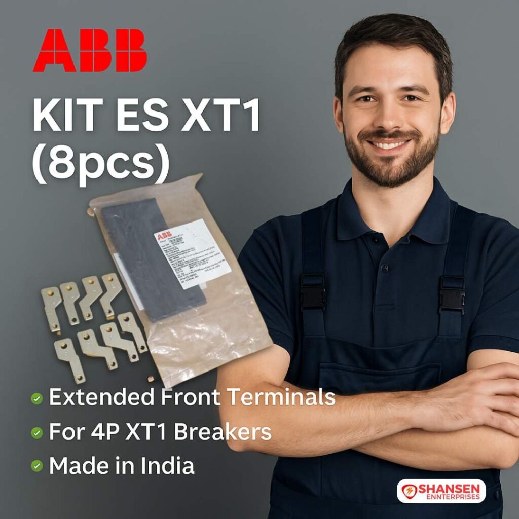 Electrician promoting ABB KIT ES XT1 (8pcs) Extended Front Terminals for 4P Tmax XT1 Breakers