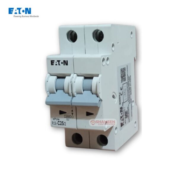 Eaton PLSI-C25/2-GI Double Pole MCB 25A for residential and commercial applications