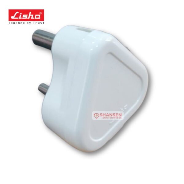 Lisha SUPER Mini Modular Series 3 Pin Plug Top, 6A 240V, unbreakable fire-retardant polycarbonate with heavy-duty brass terminals