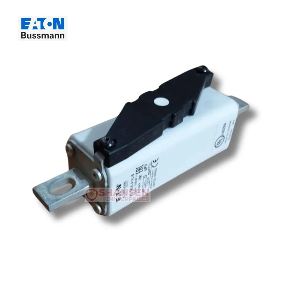 Eaton Bussmann PV-160A-01XL-B photovoltaic gPV fuse, 160A 1000V DC, ceramic body with blade terminals and indicator – Shansen Enterprises