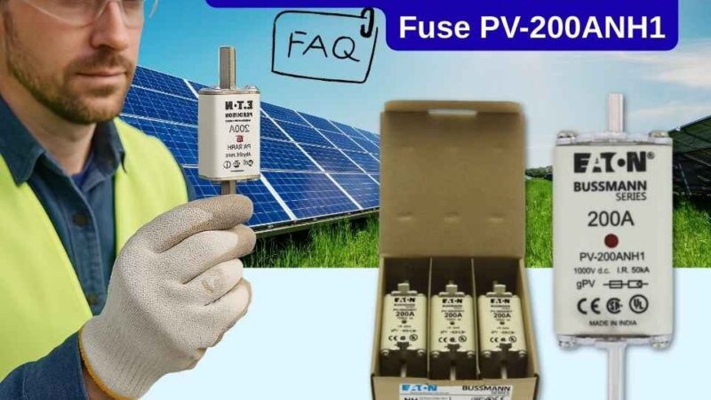 Eaton Bussmann PV-200ANH1 photovoltaic fuse 200A 1000V with installer and packaged fuses — Shansen Enterprises authorized channel partner