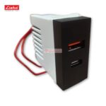 Lisha Switches Matt Black USB Charger Socket image 5