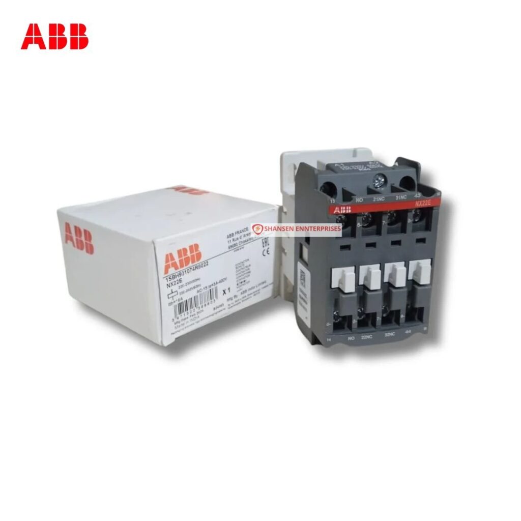 ABB NX22E-80 4-pole contactor relay with product box – original ABB packaging, available in India from Shansen Enterprises