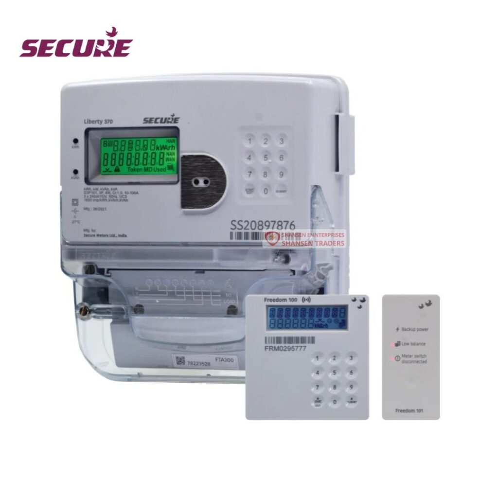 Secure Liberty 370 (Dual-Register) Three-Phase Smart Prepayment Electricity Meter