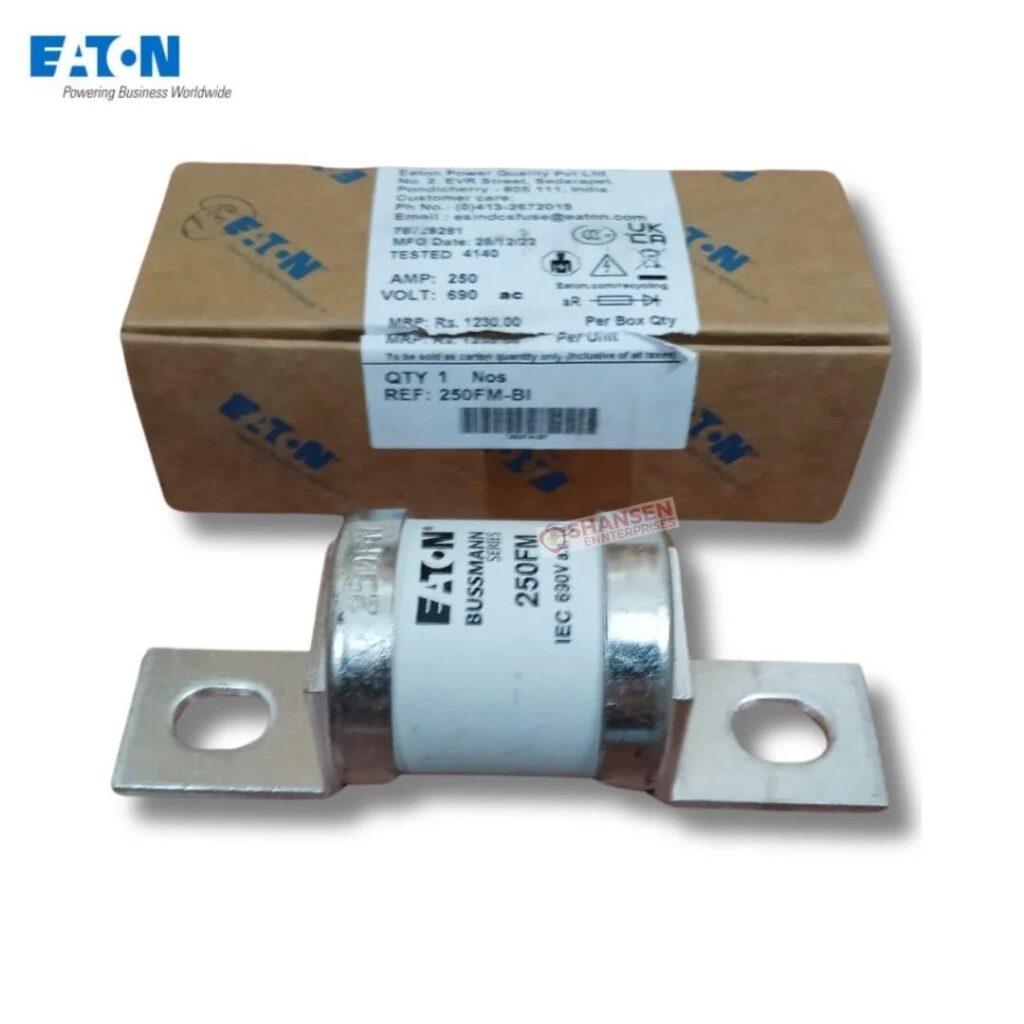 Eaton Bussmann 250FM 250A 690V fuse with original Eaton packaging — Shansen Enterprises India