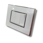 Lisha Platina ICON Series Cover Plate-Matt Black (3 Module) image 2